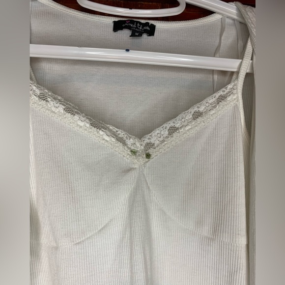 MIXED THREADS White Cardigan w/ attached Tank Top - Picture 6 of 9
